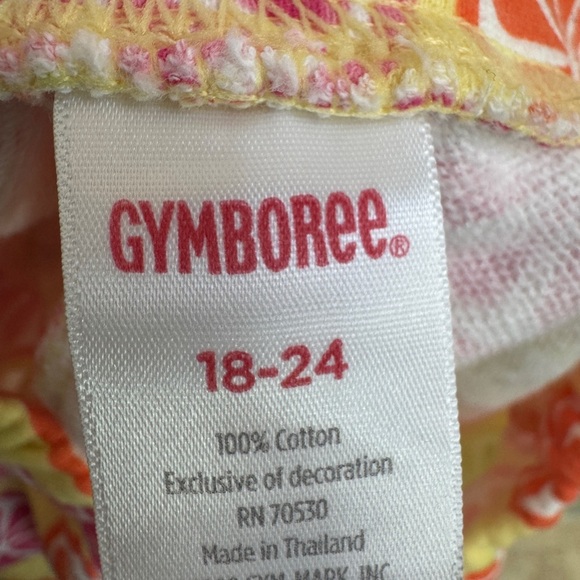 NWOT Gymboree 18-24M Girls Yellow and Pink Citrus Pattern Soft Shorts - Picture 4 of 4